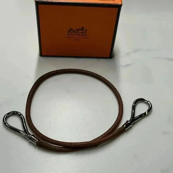 Hermes Atame Leather Bracelet or Choker + Box - Picture 5 of 7